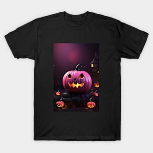 Halloween pink pumpkin T-Shirt